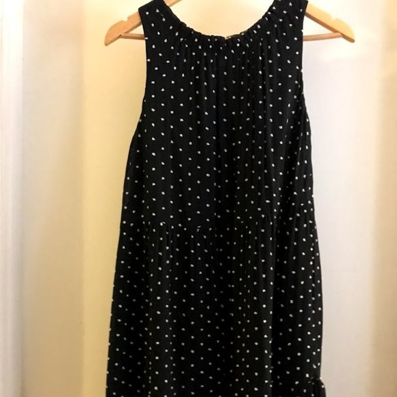 Navy chiffon dress (size M, Loft) - Picture 1 of 3